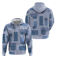 Vintage Lapita Hoodie Iconic Double Face Pattern Blue