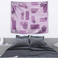 Vintage Lapita Tapestry Iconic Double Face Pattern Violet
