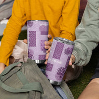 Vintage Lapita Tumbler Cup Iconic Double Face Pattern Violet