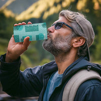 Vintage Lapita 4 in 1 Can Cooler Tumbler Iconic Double Face Pattern Turquoise