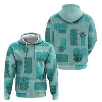 Vintage Lapita Hoodie Iconic Double Face Pattern Turquoise LT05