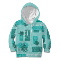 Vintage Lapita Kid Hoodie Iconic Double Face Pattern Turquoise LT05