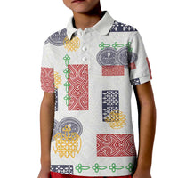 Vintage Lapita Kid Polo Shirt Iconic Double Face Pattern