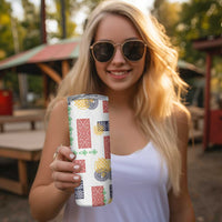 Vintage Lapita Skinny Tumbler Iconic Double Face Pattern