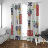 Vintage Lapita Window Curtain Iconic Double Face Pattern