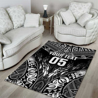 Custom New Zealand Fishing Area Rug Aotearoa Maori Koru - Polynesian Pride