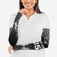 Custom New Zealand Fishing Arm Sleeves Aotearoa Maori Koru - Polynesian Pride