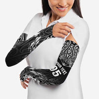 Custom New Zealand Fishing Arm Sleeves Aotearoa Maori Koru - Polynesian Pride