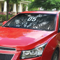 Custom New Zealand Fishing Auto Sun Shade Aotearoa Maori Koru - Polynesian Pride