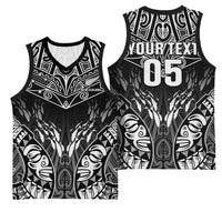 Custom New Zealand Fishing Basketball Jersey Aotearoa Maori Koru - Polynesian Pride
