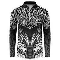 Custom New Zealand Fishing Button Sweatshirt Aotearoa Maori Koru - Polynesian Pride