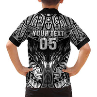 Custom New Zealand Fishing Family Matching Off Shoulder Short Dress and Hawaiian Shirt Aotearoa Maori Koru LT05 - Polynesian Pride