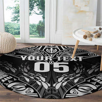 Custom New Zealand Fishing Round Carpet Aotearoa Maori Koru - Polynesian Pride