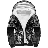 Custom New Zealand Fishing Sherpa Hoodie Aotearoa Maori Koru - Polynesian Pride