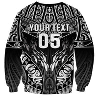 Custom New Zealand Fishing Sweatshirt Aotearoa Maori Koru - Polynesian Pride