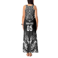 Custom New Zealand Fishing Tank Maxi Dress Aotearoa Maori Koru - Polynesian Pride