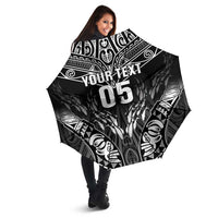 Custom New Zealand Fishing Umbrella Aotearoa Maori Koru - Polynesian Pride