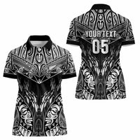 Custom New Zealand Fishing Women Polo Shirt Aotearoa Maori Koru LT05 - Polynesian Pride