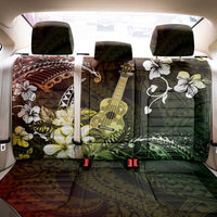 Hawaii Ukulele Back Car Seat Cover Polynesian Pattern Mix Hibiscus Reggae Version