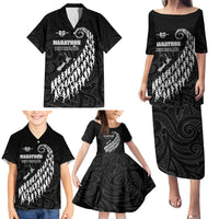 Custom New Zealand Marathon Family Matching Puletasi and Hawaiian Shirt Maori Style LT05 - Polynesian Pride