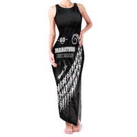 Custom New Zealand Marathon Family Matching Tank Maxi Dress and Hawaiian Shirt Maori Style
