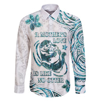 New Zealand Aotearoa Hari Ra Mama Family Matching Off The Shoulder Long Sleeve Dress and Hawaiian Shirt A Mother's Love Is Like No Otter