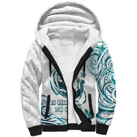 New Zealand Aotearoa Hari Ra Mama Sherpa Hoodie A Mother's Love Is Like No Otter LT05 Unisex White - Polynesian Pride