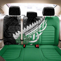 New Zealand And Ireland Rugby Back Car Seat Cover Silver Fern With Celtic Cross