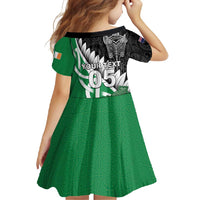 New Zealand And Ireland Rugby Custom Family Matching Long Sleeve Bodycon Dress and Hawaiian Shirt Silver Fern With Celtic Cross