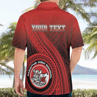 Personalized Fagaitua High School Hawaiian Shirt Polynesian Tribal Pattern