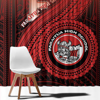 Fagaitua High School Window Curtain Polynesian Tribal Pattern