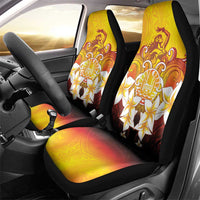 Tahiti Heiva Festival Car Seat Cover Tahitian Vahine Plumeria Flowers LT05 - Polynesian Pride