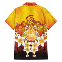 Tahiti Heiva Festival Hawaiian Shirt Tahitian Vahine Plumeria Flowers