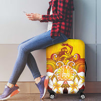 Tahiti Heiva Festival Luggage Cover Tahitian Vahine Plumeria Flowers LT05 - Polynesian Pride