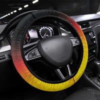 Tahiti Heiva Festival Steering Wheel Cover Tahitian Vahine Plumeria Flowers