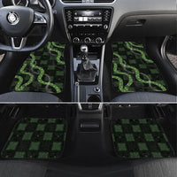 Hawaiian Quilt Car Mats Pele Hair Hinahina Lei Black Version