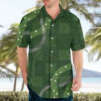Hawaiian Quilt Hawaiian Shirt Pele Hair Hinahina Lei Green Version LT05 - Polynesian Pride