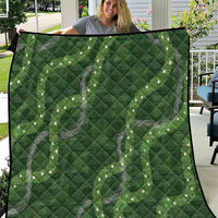 Hawaiian Quilt Quilt Pele Hair Hinahina Lei Green Version