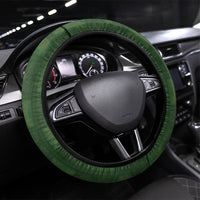 Hawaiian Quilt Steering Wheel Cover Pele Hair Hinahina Lei Green Version