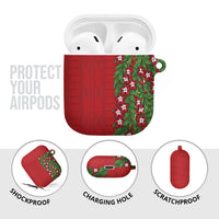 Tonga Language Week AirPods Case Heilala Floral Red