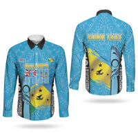 Personalised Malampa Fiji Day 2026 Couples Matching Off The Shoulder Long Sleeve Dress and Long Sleeve Button Shirt Unique Style LT05 - Polynesian Pride