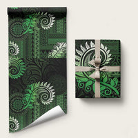 New Zealand Maori Koru Fern Wrapping Paper Spiral Polynesian Style Green - Polynesian Pride