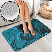 Personalised New Zealand Turquoise Darts Bathroom Set Maori Fern Curve Style