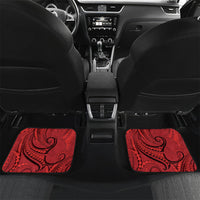 New Zealand Red Darts Car Mats Maori Fern Curve Style
