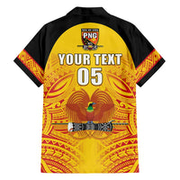 Papua New Guinea Rugby Custom Family Matching Off Shoulder Short Dress and Hawaiian Shirt Kumul Pride Go Champions