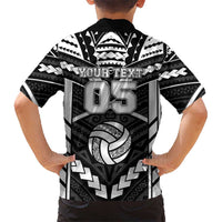Custom Polynesia Beach Volleyball Kid Hawaiian Shirt Polynesian Tribal Pattern - Polynesian Pride
