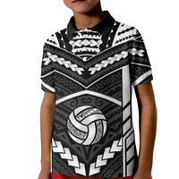 Custom Polynesia Beach Volleyball Kid Polo Shirt Polynesian Tribal Pattern - Polynesian Pride