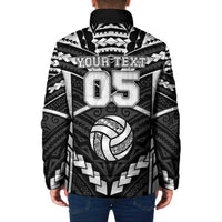 Custom Polynesia Beach Volleyball Padded Jacket Polynesian Tribal Pattern - Polynesian Pride