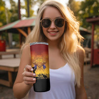 ANZAC Day Skinny Tumbler Australia And New Zealand Slouch Hats LT05 - Polynesian Pride