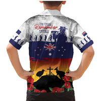 New Zealand And Australia ANZAC Last Post Family Matching Mermaid Dress and Hawaiian Shirt